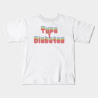 Type1 Diabetes Rainbow Kids T-Shirt